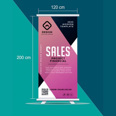 Roll Up Banner 120x200 cm